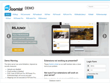 Tablet Screenshot of demo.rsjoomla.com